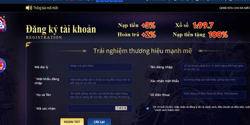 Các lưu ý giúp hạn chế lỗi khi tạo tài khoản 